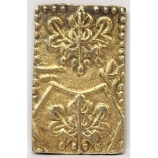 JAPAN 1868-1869 . TWO 2 BU BAN KIN . GOLD COIN